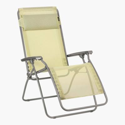 Relax Lafuma tube acier col basalte toile batyline etamine 