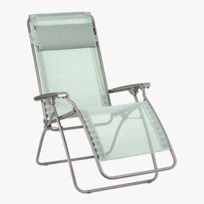 Relax Lafuma tube acier col titane toile batyline tilleul light green