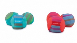Lot de 6 boules molles colorées SoftBoccia avec 2 motifs différents Remember