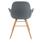 Fauteuil ALBERT KUIP en aluminium coloris dark grey - ZUIVER