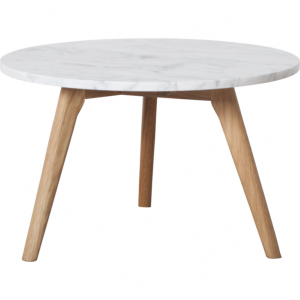 Table basse WHITE STONE L - 50x32 cm (Ø x H) - ZUIVER