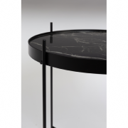 Table d'appoint CUPID marbre coloris noir Ø43x45cm - ZUIVER