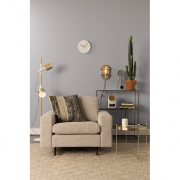 Fauteuil JEAN 1 place coloris latte (blanc-gris) - ZUIVER