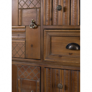 Buffet vintage JOVE en bois -  2 portes 8 tiroirs - Dutchbone 