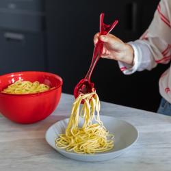 Serveur de spaghetti GINA Rouge transparent Koziol