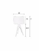 Lampe de table TRIPOD coloris blanc ZUIVER