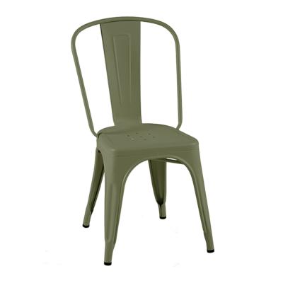 CHAISE A BRUT VERNI OLIVE MFT Tolix