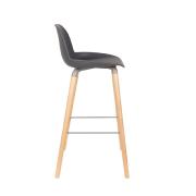 Tabouret de bar ALBERT KUIP dark grey - 75 cm ZUIVER