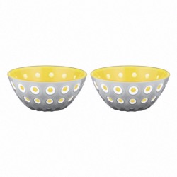 Set De 2 Bols Ø12Cm "Le Murrine" - Gris/Jaune - Guzzini