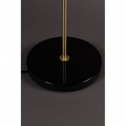Lampadaire design Eclipse métal noir finitions dorées - Dutchbone