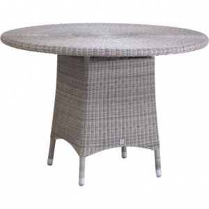 Table de jardin Cigale ronde diam. 110 cm coloris galet - Kok