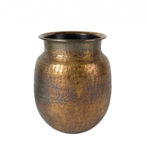 Vase BAHA en aluminium coloris laiton - Dutchbone