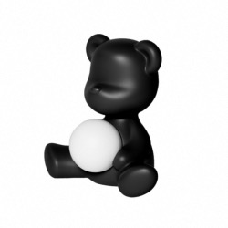 Lampe TEDDY GIRL en polyethylène coloris noir  L35XP21XH32cm design Stefano Giovanni