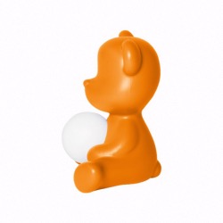 Lampe TEDDY GIRL en polyethylène coloris orange L35XP21XH32cm design Stefano Giovanni
