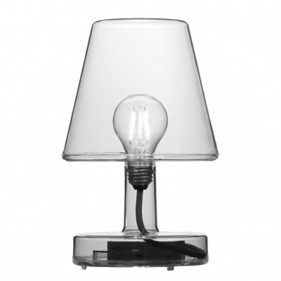 Lampe de table FATBOY® Transloetje Gris 25,5x16,5cm en polycarbonate 3 reglages d'intensite