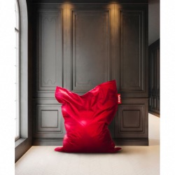 Grand Pouf Fatboy the Original coloris rouge 180x140cm tissu en nylon rembourrage de qualité Fatboy