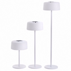 Lampadaire Bump solaire et rechargeable - blanc - Les Jardins