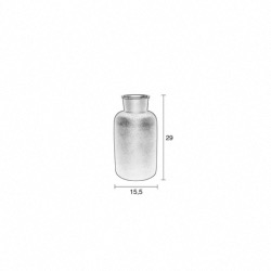 Vase FARMA L en Aluminium laqué noir  poli Imperméable Zuiver