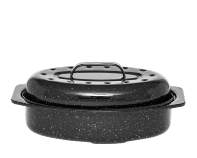 Cocotte Roaster Américaine - Format 33 x 20 x 14cm - GRANITEWARE