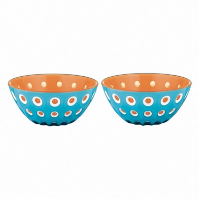 Set De 2 Bols Ø12Cm "Le Murrine" - Bleu/Orange - Guzzini