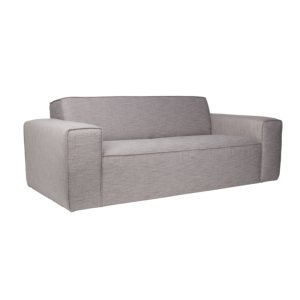 Canape BOR 2,5 places en tissu coloris gris clair