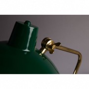 Lampe à poser vintage en métal vert DEVI - Dutchbone