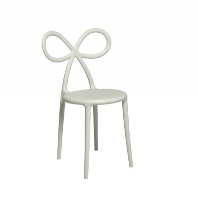 Chaise RIBBON en polypropylene coloris blanc design "Nika Zupanc" 