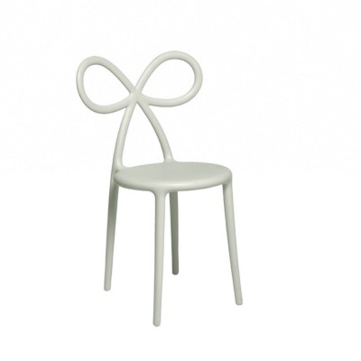 Chaise RIBBON en polypropylene coloris blanc design "Nika Zupanc" 