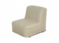 Fauteuil BALLOON ECRU, PVC gonflable avec housse en polyester structuré, 71x92x75 cm Proloisirs