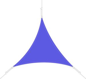 Voile Easysail triangle 5x5m coloris bleu