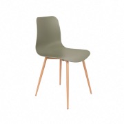 Chaise scandinave Leon verte