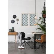 Table Marbre King 90' Zuiver, pied coloris noir