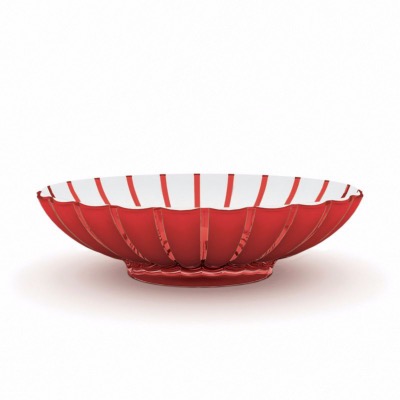 Centre De Table/Coupe À Fruits Rouge-Blanc - Guzzini