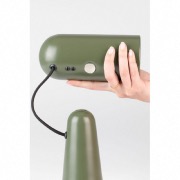 Lampe VESPER en acier coloris vert