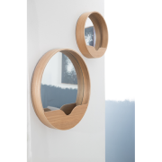 Miroir ROUND WALL Ø.40cm coloris naturel - Zuiver