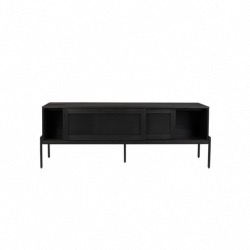 BUFFET HARDY BLACK OAK Placage chêne noir 160x45x60 cm (LxPxH)