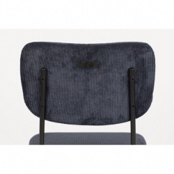 Chaise BENSON bleu fonce - ZUIVER