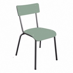 Chaise Adulte Suzie – Kaki et Pieds Bruts - LES GAMBETTES