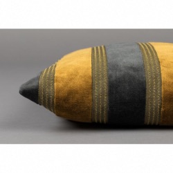 Coussin SCOTT jaune/gris 45x45cm tissu 52% viscose 48% polyester Zuiver