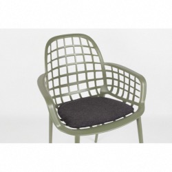 Fauteuil empilable ALBERT KUIP aluminium laqué époxy Vert- ZUIVER