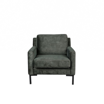 Fauteuil HOUDA vert forest Dutchbone