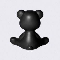 Lampe TEDDY GIRL en polyethylène coloris noir  L35XP21XH32cm design Stefano Giovanni