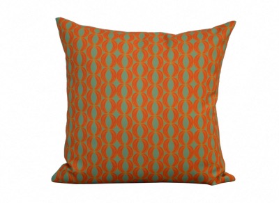 Coussin MOTIF ROND ORANGE 45X45 cm, toile polyester 280 gr traité déperlant. PROLOISIRS