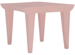 Table basse BUBBLE CLUB rose poudré en polyethylene teinté dans la masse poudré Kartell