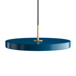 Lampe ASTERIA bleu pétrole Ø43 x 4cm, cordon : 2.1m Umage