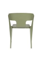 Chaise HORIZON Vert 58x53xH75 cm. Hauteur du siège : 45,50 cm. Polypropylène