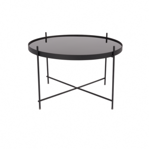 Table d'appoint CUPID large coloris noir Ø62,5X40cm - ZUIVER