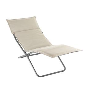 Transalounge bain de soleil LATTE toile Hedona structure acier coloris TITANE 1 position