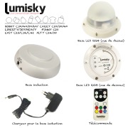 CUBE LUMINEUX MULTICOLORE SUR BATTERIE