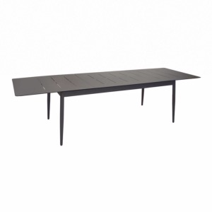 Table Dublin 200/250/300 cm, plateau Trespa®, graphite/stone black - Océo